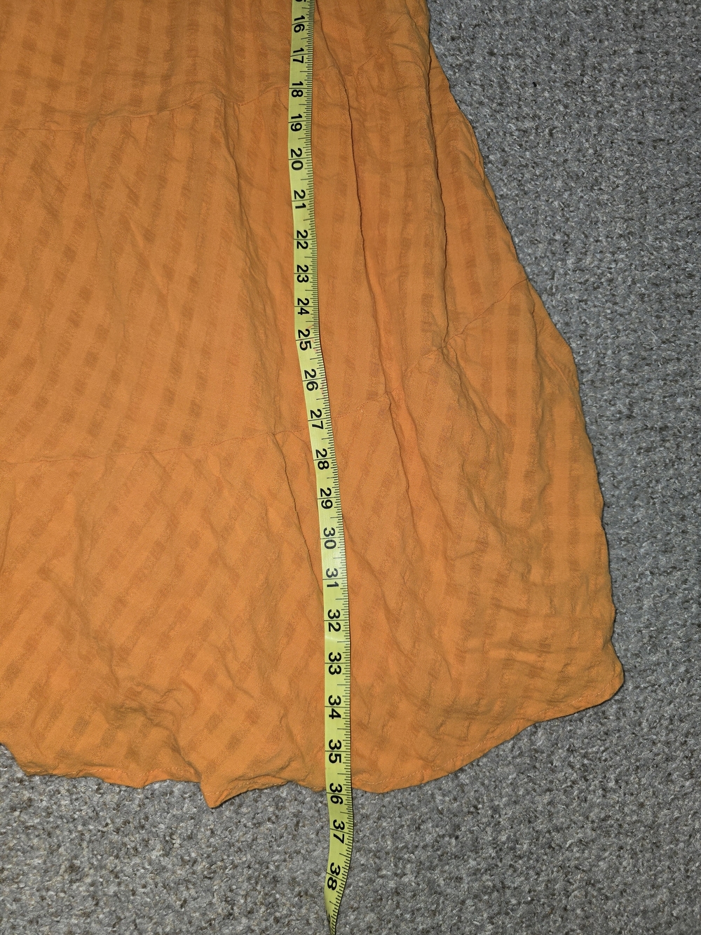 Maeve Anthropologie Juliet Orange Cotton Tunic Dress Size Large - Picture 9 of 10